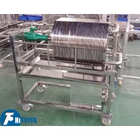 Stainless steel liquor filter of plate filter press in wine making process